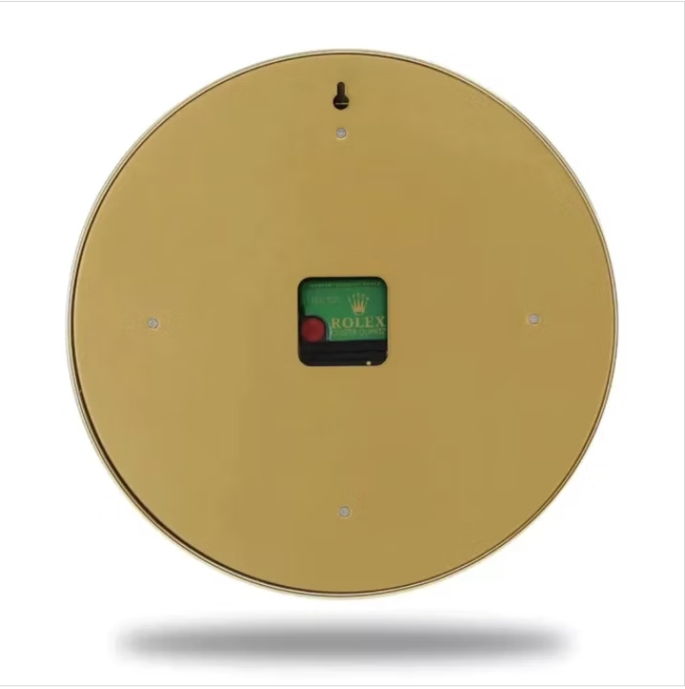 Silent sweeping quartz Rolex design clock