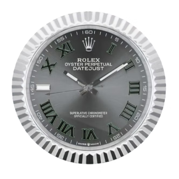 Elegant Rolex inspired decor, Handmade luxury clock, Timeless wall art, Luxury chronograph Rolex wall clock