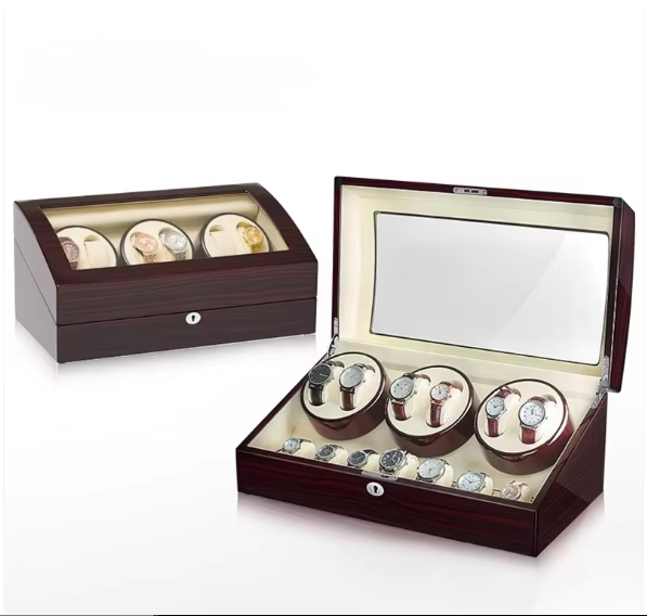 WATCH WINDER, 6+7 WATCHES, best automatic watch winder for Rolex, watch winder for luxury watches, stylish watch winder gift, handmade wooden watch winder