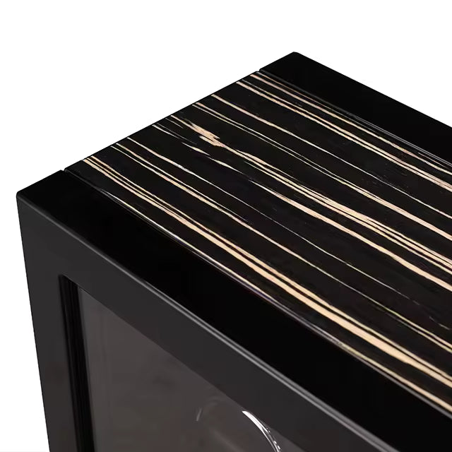 Close-up of premium hardwood with piano gloss finish