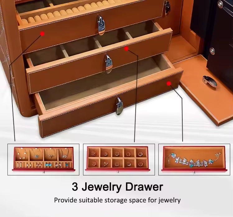 Luxury steel safe box for automatic watches
