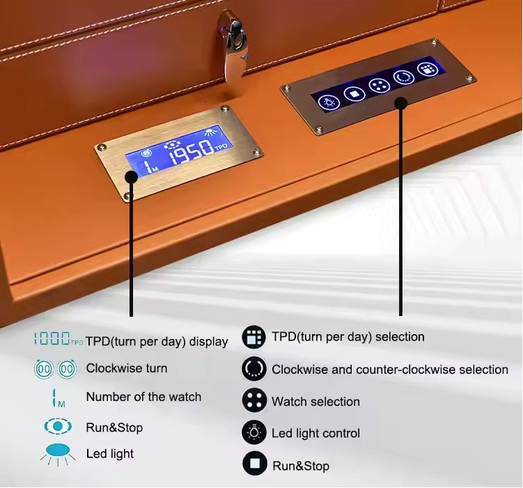 High-security watch safe with digital and biometric access
