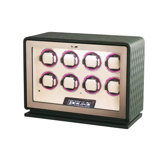 GrandTourer Luxe Open Case Showing Eight Watch Positions