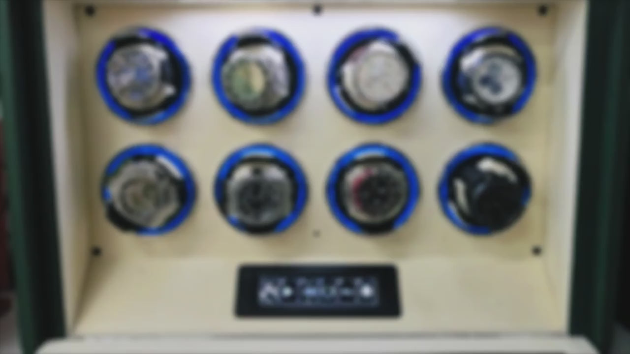 GrandTourer Luxe 8-Watch Winder Displayed in Luxury Home Setting