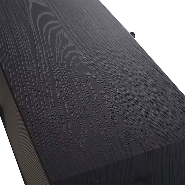 Close-up of wood grain finish on premium watch winder wood